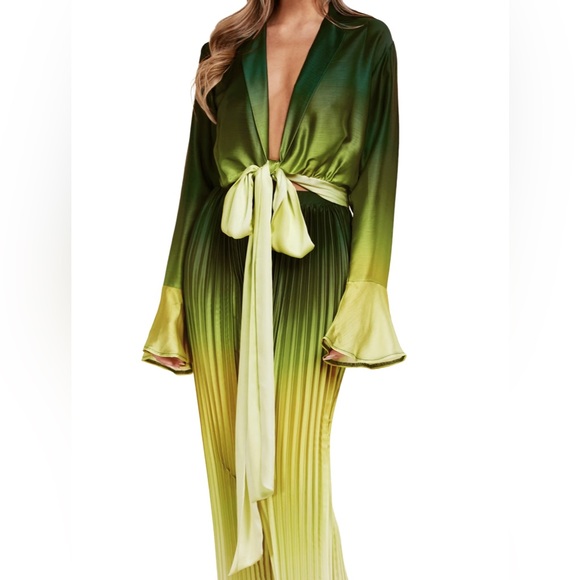 🌿 Pâli de Jalousie 🌿 Pleated Ombré Pant Set (L) - Picture 4 of 4